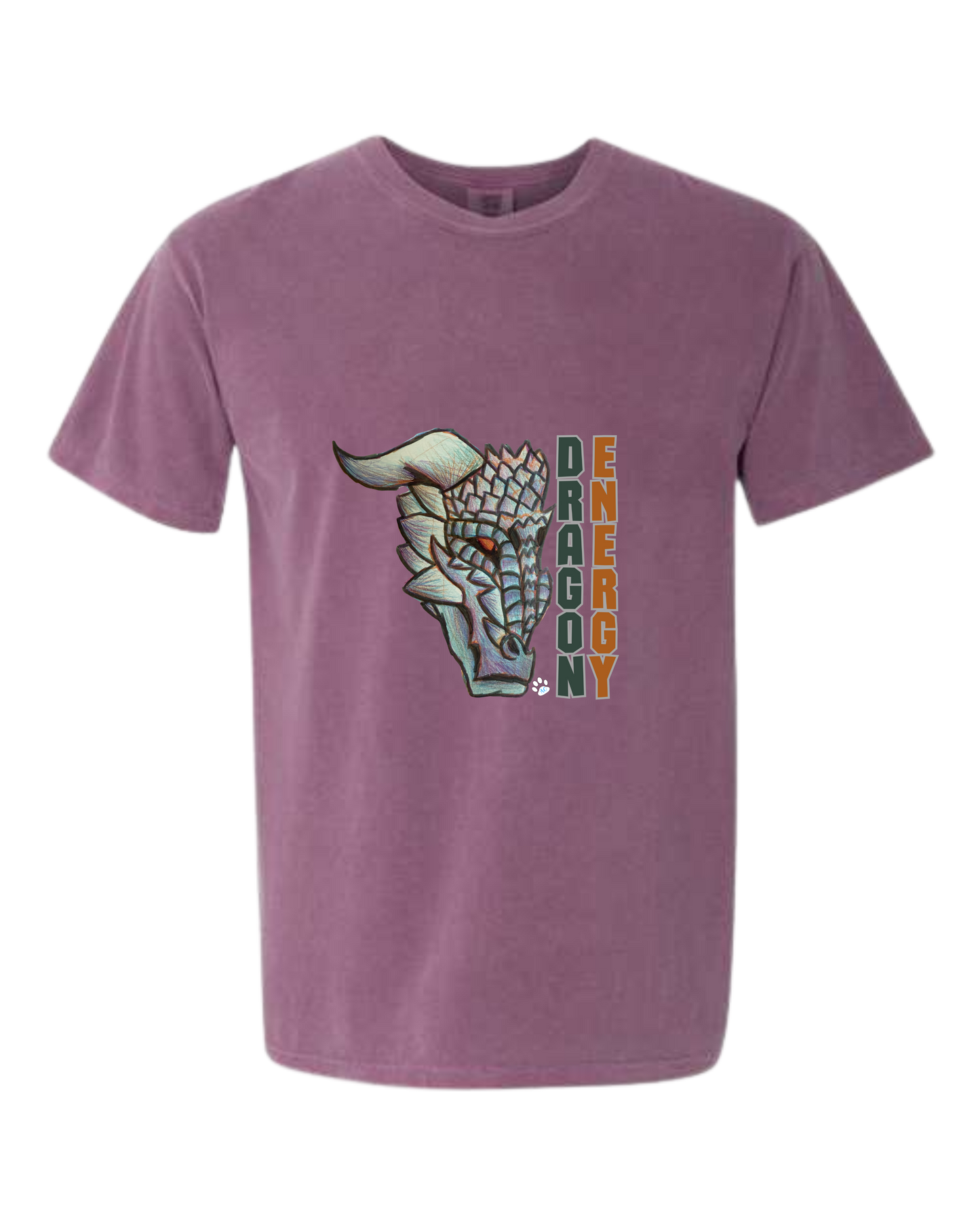 Dragon Energy - Comfort Colors - Heavyweight Unisex Tee - Pinks & Purples