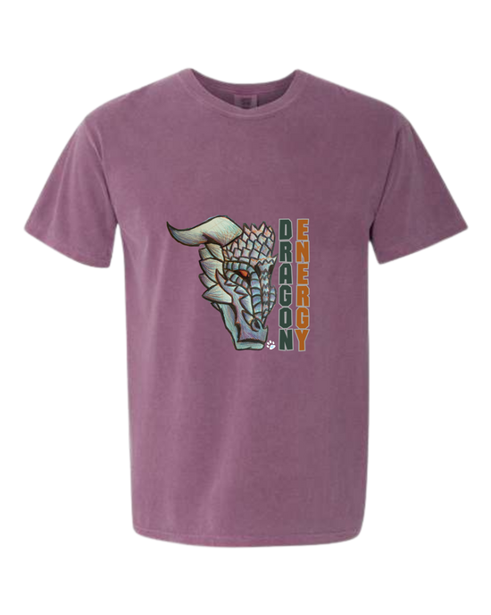 Dragon Energy - Comfort Colors - Heavyweight Unisex Tee - Pinks & Purples
