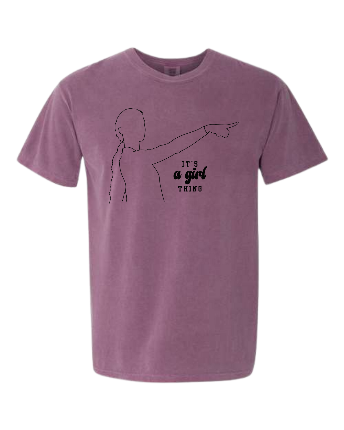 It's A Girl Thing - Comfort Colors - Heavyweight Unisex Tee - Pinks & Purples