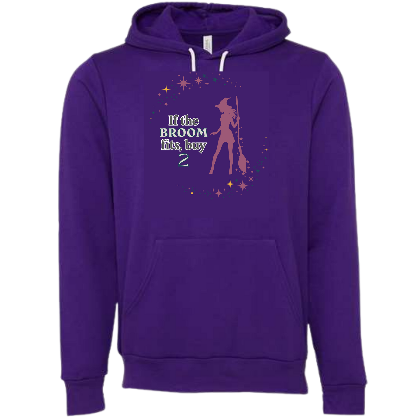 HP - If The Broom Fits - Sponge Fleece Hoodie - Blues, Purples