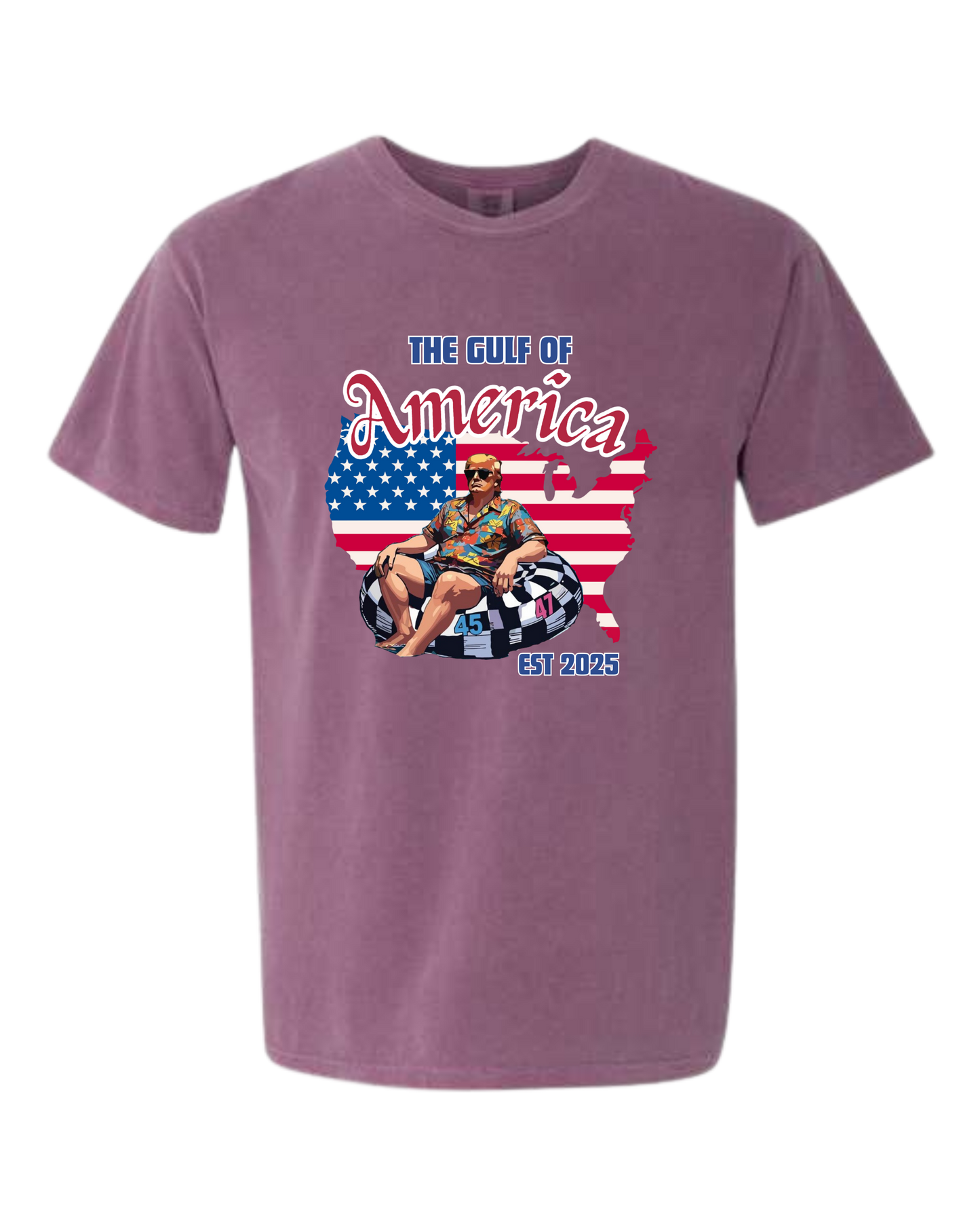 The Gulf of America - Comfort Colors - Heavyweight Unisex Tee - Pinks & Purples