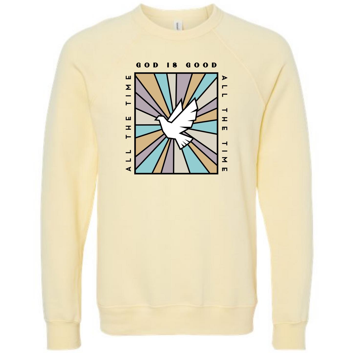 God Is Good - Sponge Fleece Raglan Sweatshirt - Assorted Colors