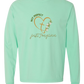 Not Perfect Just Forgiven - Comfort Colors - Heavyweight Long Sleeve Tee - Blues & Greens