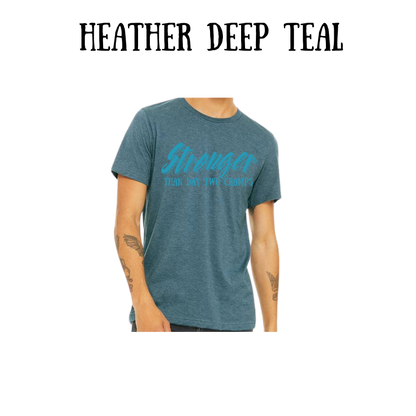 stronger than day two cramps - unisex tee - blues