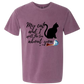 My Cat and I spill the tea about you - Comfort Colors - Heavyweight Unisex Tee - Pinks & Purples