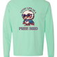 Lovin' Life as a Free Bird - Comfort Colors - Heavyweight Long Sleeve Tee - Blues & Greens