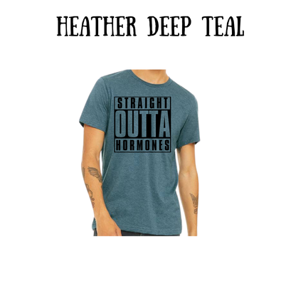 straight outta hormones - unisex tee - blues