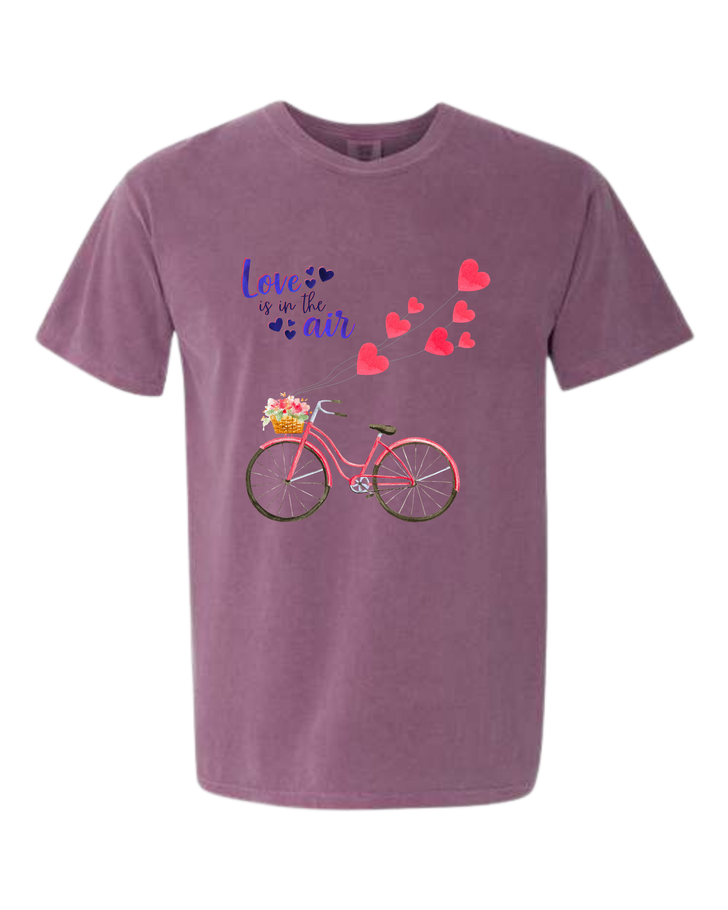 Love is in The Air - Comfort Colors - Heavyweight Unisex Tee - Pinks & Purples