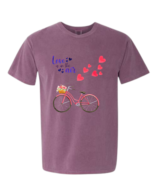 Love is in The Air - Comfort Colors - Heavyweight Unisex Tee - Pinks & Purples