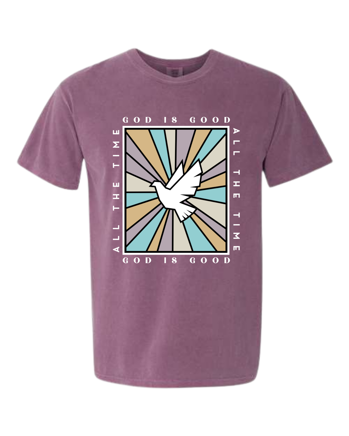 God Is Good - Comfort Colors - Heavyweight Unisex Tee - Pinks & Purples