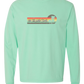 On Island Time - Comfort Colors - Heavyweight Long Sleeve Tee - Blues & Greens