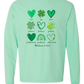 Galatians 5 - St Patrick's Day - Comfort Colors - Heavyweight Long Sleeve Tee - Blues & Greens