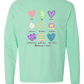 Galatians 5 - Easter - Comfort Colors - Heavyweight Long Sleeve Tee - Blues & Greens
