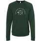 On Cruise Control - Sponge Fleece Raglan Sweatshirt - Blues, Greens, Purple, and Black