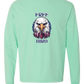Free Bird - Comfort Colors - Heavyweight Long Sleeve Tee - Blues & Greens