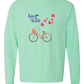 Love is in the Air - Comfort Colors - Heavyweight Long Sleeve Tee - Blues & Greens