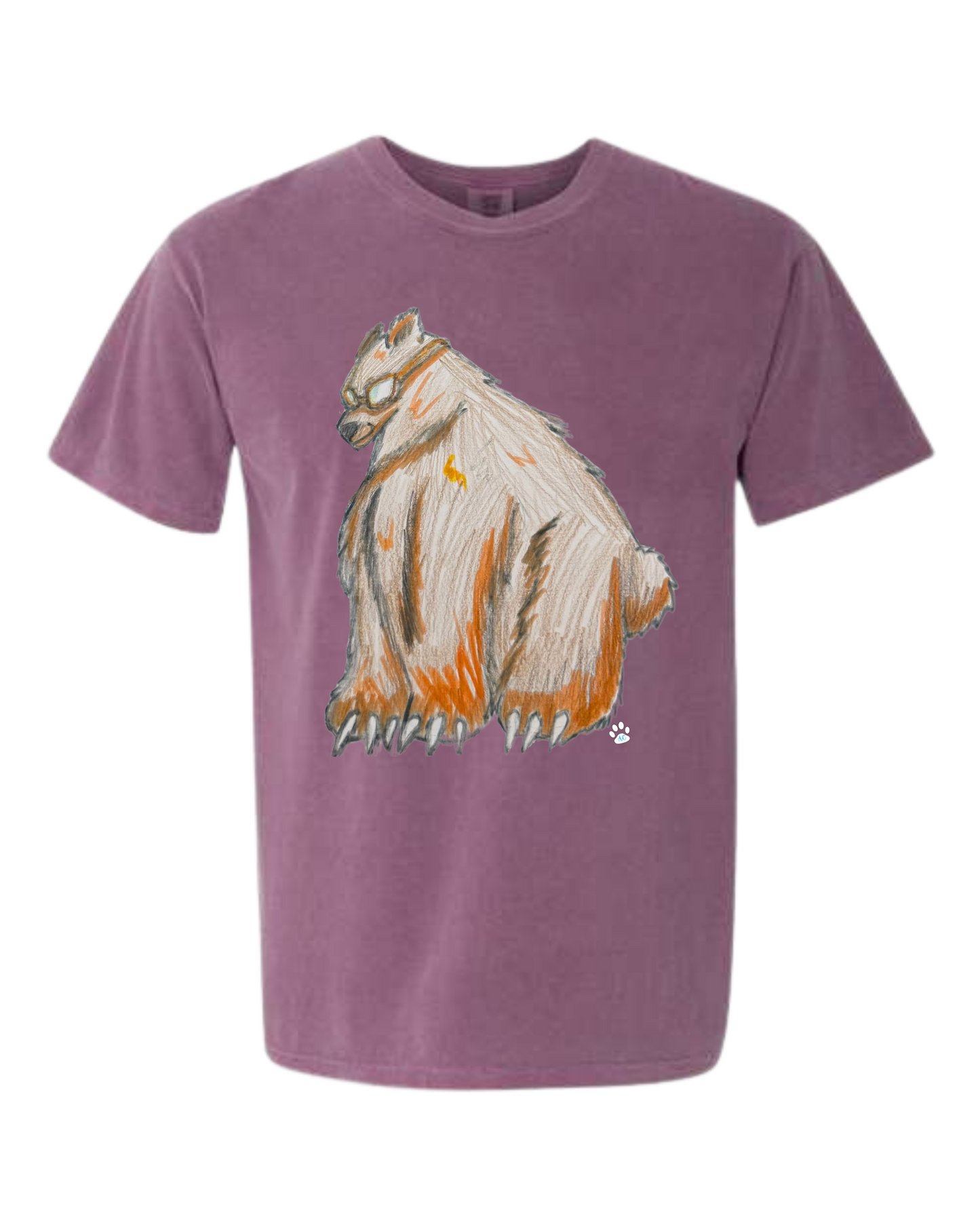 Muscle Bear - Comfort Colors - Heavyweight Unisex Tee - Pinks & Purples