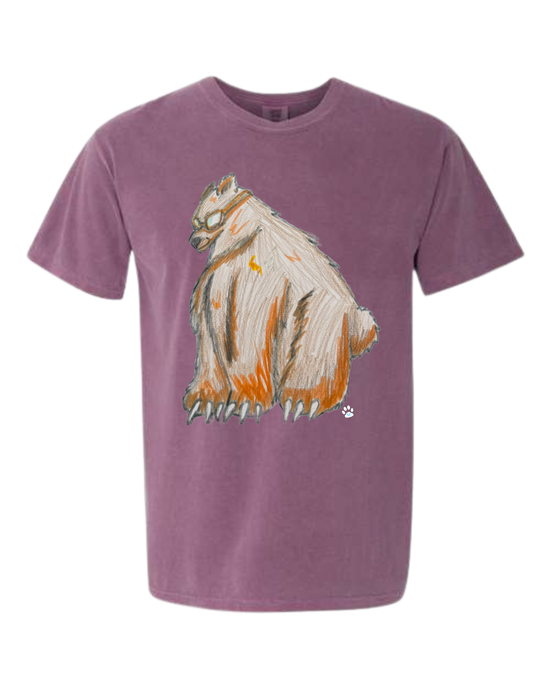 Muscle Bear - Comfort Colors - Heavyweight Unisex Tee - Pinks & Purples