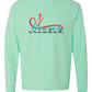 Make Heaven Crowded - Comfort Colors - Heavyweight Long Sleeve Tee - Blues & Greens