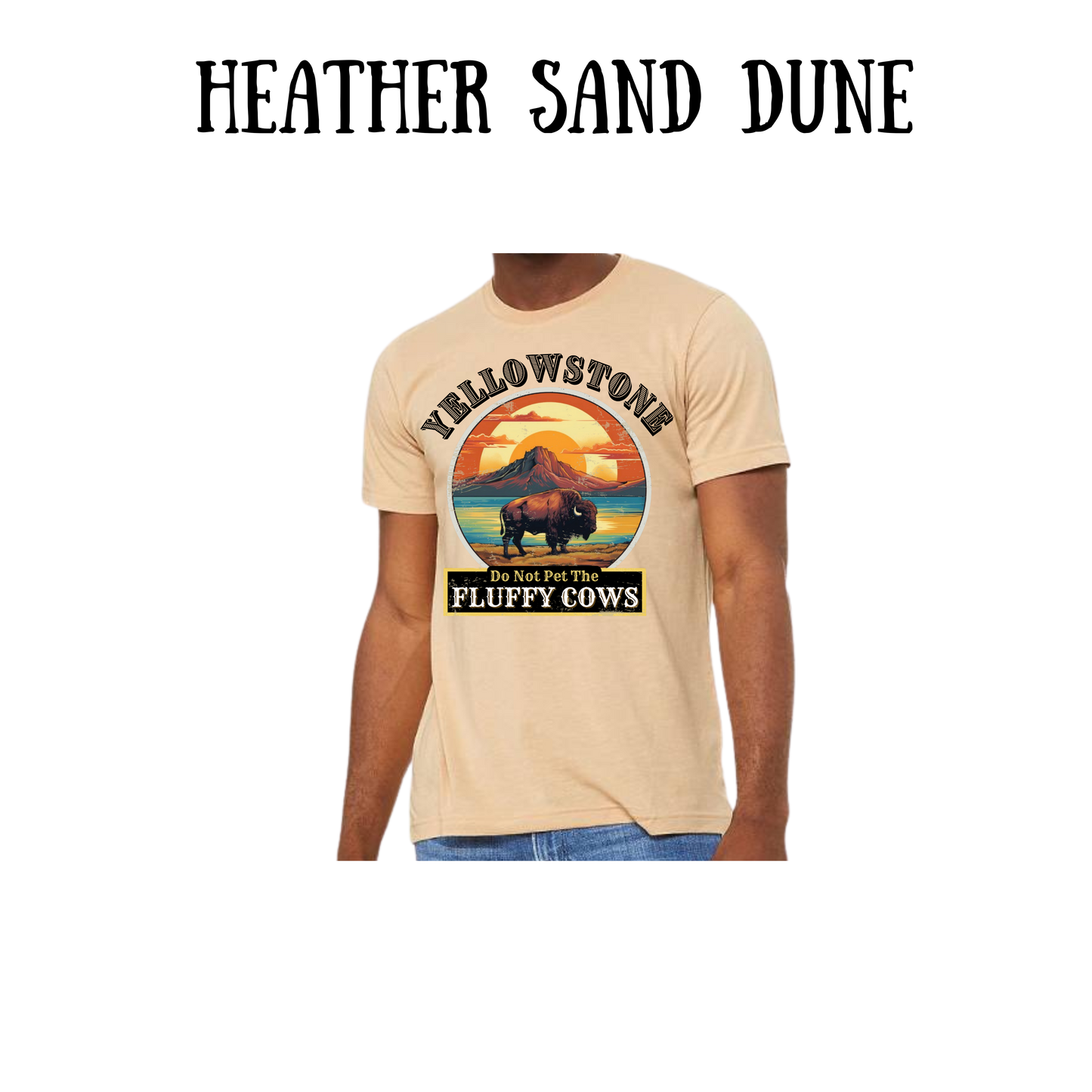 CP - Yellowstone: Fluffy Cows - Unisex Tee - Greens