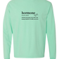 Hormone - Comfort Colors - Heavyweight Long Sleeve Tee - Blues & Greens