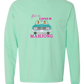 Get in Loser We're Playing Mahjong - Comfort Colors - Heavyweight Long Sleeve Tee - Blues & Greens
