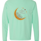 Not A Hot Mess Just A Hot Flash - Comfort Colors - Heavyweight Long Sleeve Tee - Blues & Greens