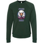 Free Bird - Sponge Fleece Raglan Sweatshirt - Blues, Greens, Purple, and Black