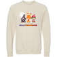 Happy Hallothanksmas Gnomes- Sponge Fleece Raglan Sweatshirt - Greens, Neutrals