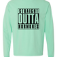 Straight Outta Hormones - Comfort Colors - Heavyweight Long Sleeve Tee - Blues & Greens