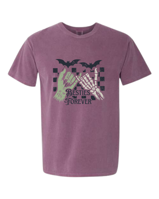 Besties Forever - Comfort Colors - Heavyweight Unisex Tee - Pinks & Purples