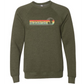 On Island Time - Sponge Fleece Raglan Sweatshirt - Blues, Greens, Purple, and Black