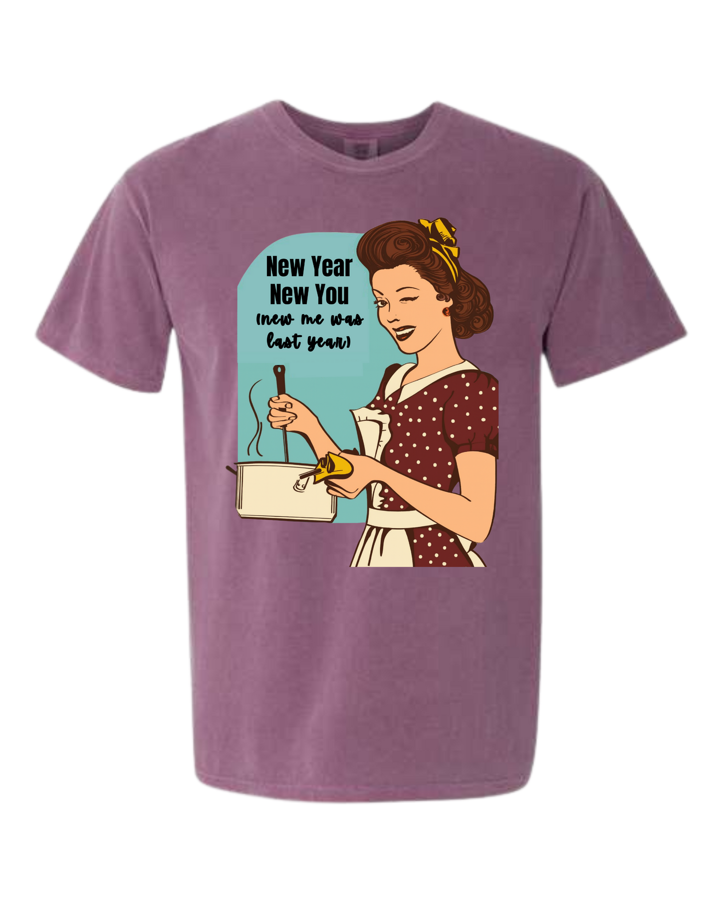 New Year New You - Comfort Colors - Heavyweight Unisex Tee - Pinks & Purples