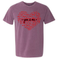 You & Me - Comfort Colors - Heavyweight Unisex Tee - Pinks & Purples