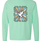 God Is Good - Comfort Colors - Heavyweight Long Sleeve Tee - Blues & Greens