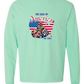 The Gulf of America - Comfort Colors - Heavyweight Long Sleeve Tee - Blues & Greens