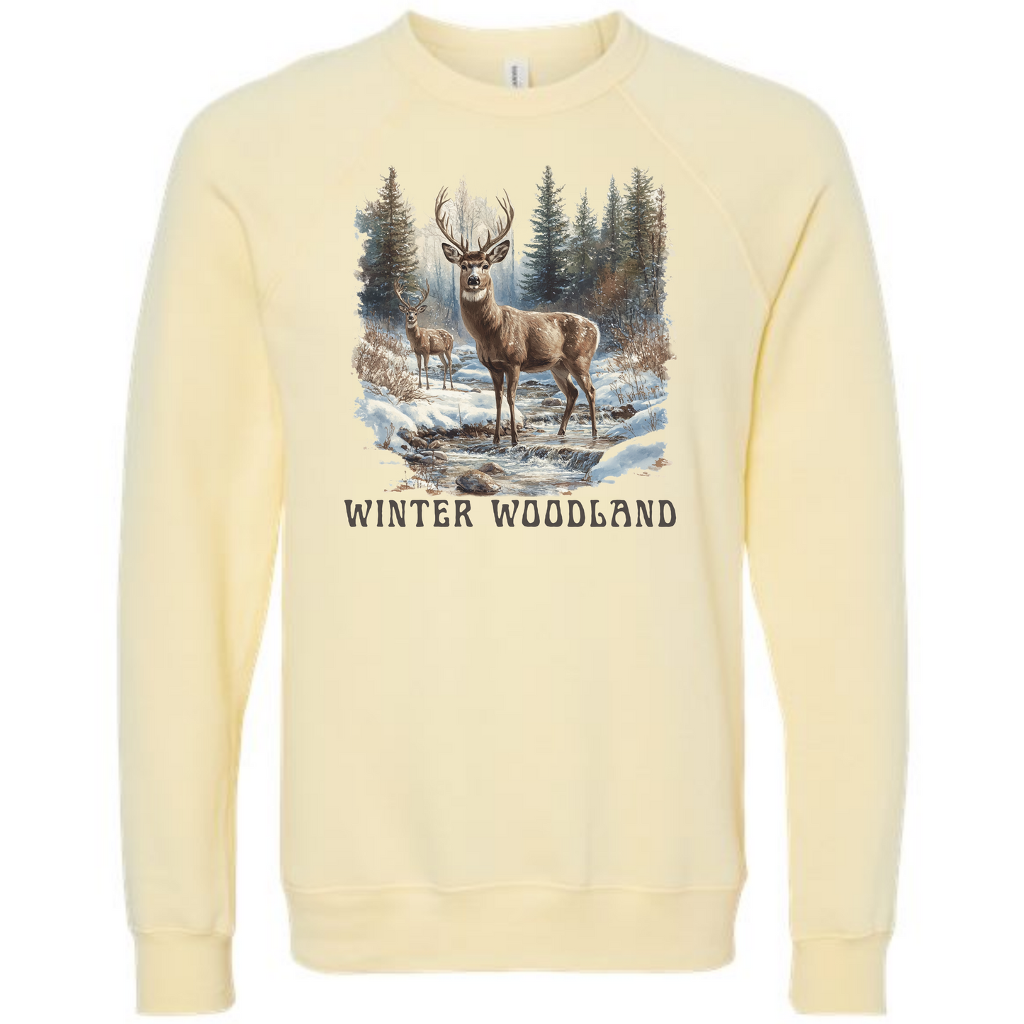Winter Wonderland - Sponge Fleece Raglan Sweatshirt - Assorted Colors