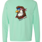 Rockin Free Bird - Comfort Colors - Heavyweight Long Sleeve Tee - Blues & Greens