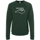 Kella McLean - Sponge Fleece Raglan Sweatshirt - Blues, Greens, Purple, and Black
