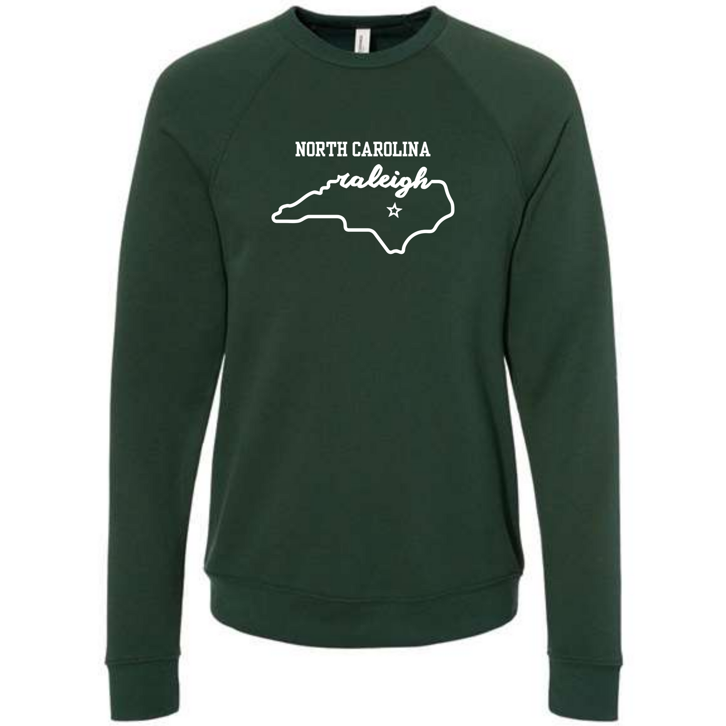 Kella McLean - Sponge Fleece Raglan Sweatshirt - Blues, Greens, Purple, and Black