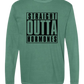 Straight Outta Hormones - Comfort Colors - Heavyweight Long Sleeve Tee - Blues & Greens