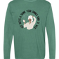 Hot Baths and Drink Your Dinner Kind of Week - Comfort Colors - Heavyweight Long Sleeve Tee - Blues & Greens