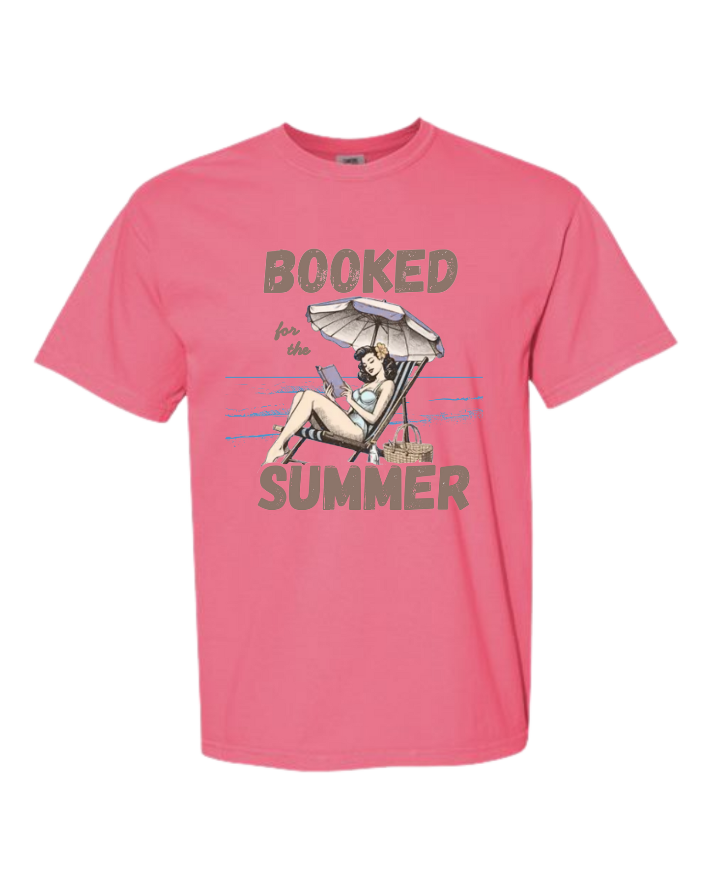Booked for the Summer - Comfort Colors - Heavyweight Unisex Tee - Pinks & Purples