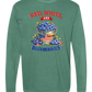 Red, White, And Blueberries - Comfort Colors - Heavyweight Long Sleeve Tee - Blues & Greens