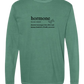 Hormone - Comfort Colors - Heavyweight Long Sleeve Tee - Blues & Greens