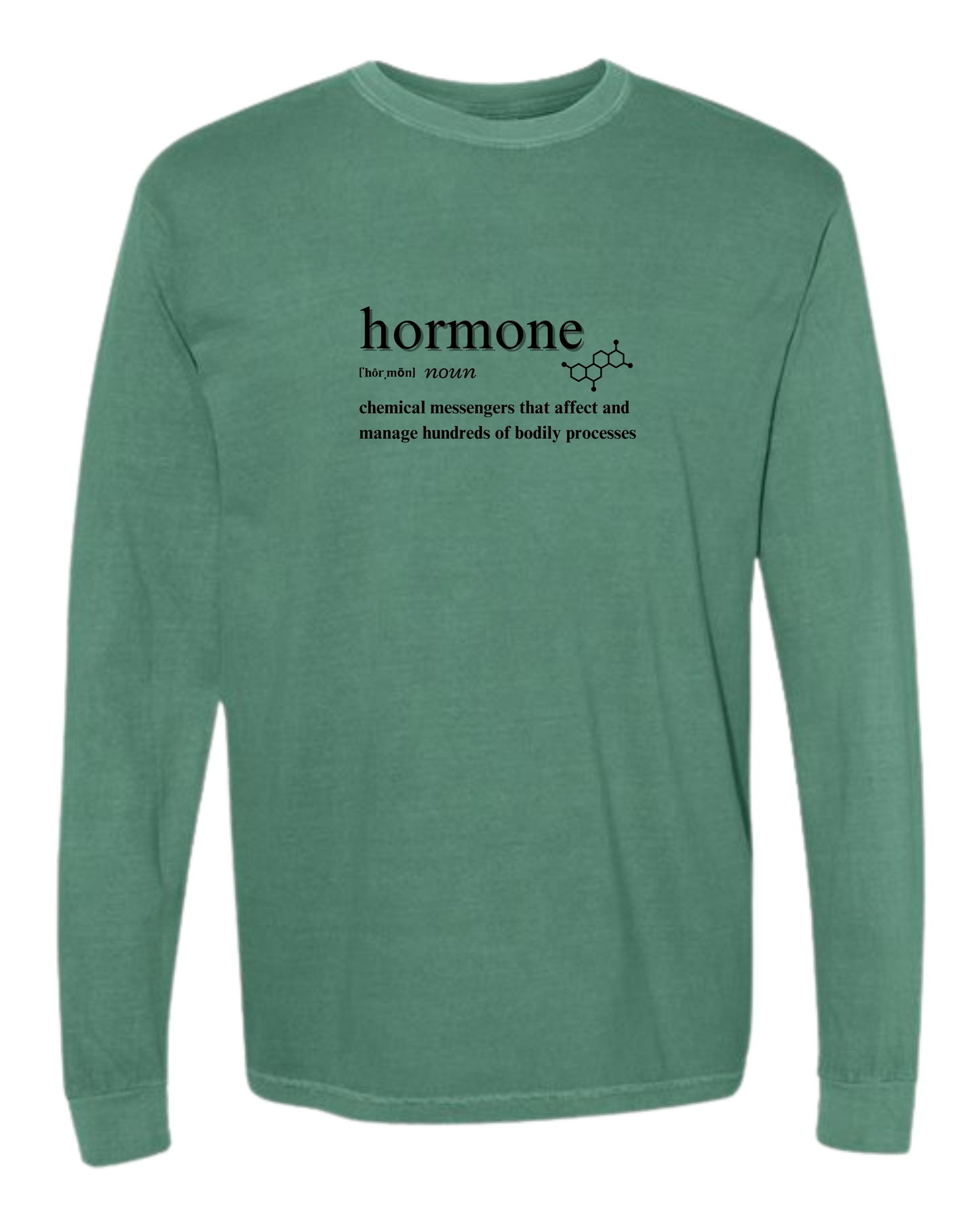 Hormone - Comfort Colors - Heavyweight Long Sleeve Tee - Blues & Greens