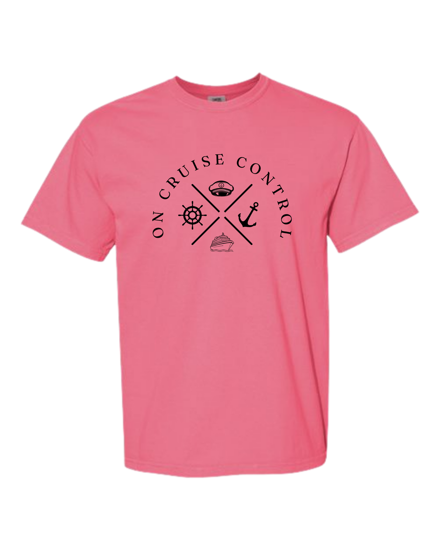 On Cruise Control - Comfort Colors - Heavyweight Unisex Tee - Pinks & Purples