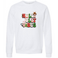 Holly Jolly Vibes - Sponge Fleece Raglan Sweatshirt - Greens, Neutrals