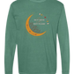 Not A Hot Mess Just A Hot Flash - Comfort Colors - Heavyweight Long Sleeve Tee - Blues & Greens