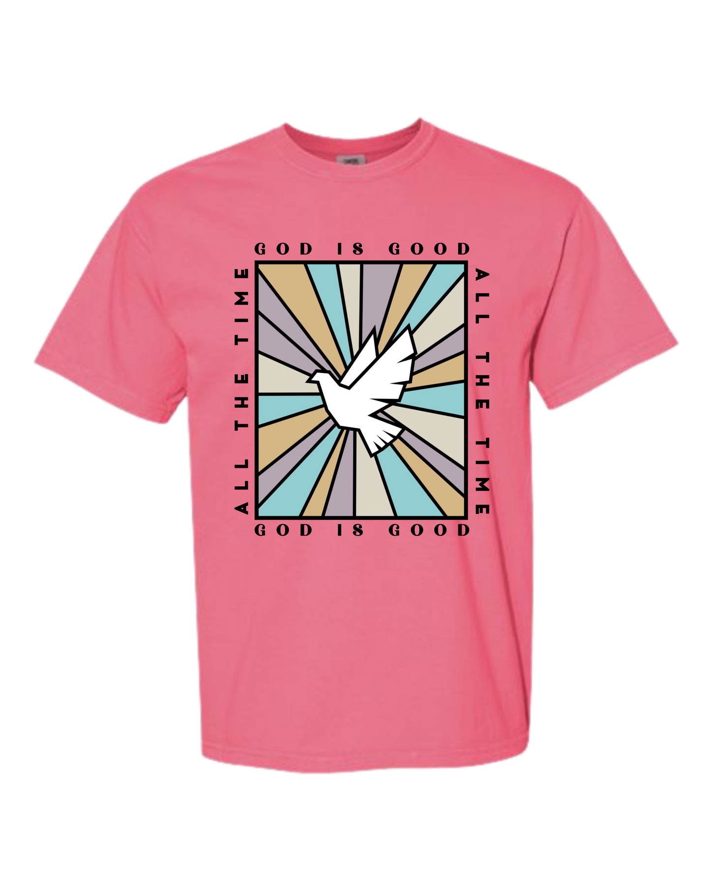 God Is Good - Comfort Colors - Heavyweight Unisex Tee - Pinks & Purples